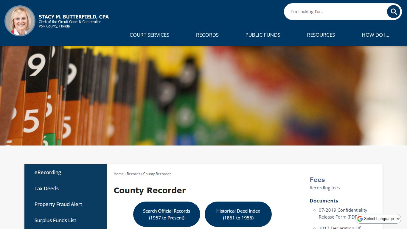 County Recorder | Polk County Clerk, FL