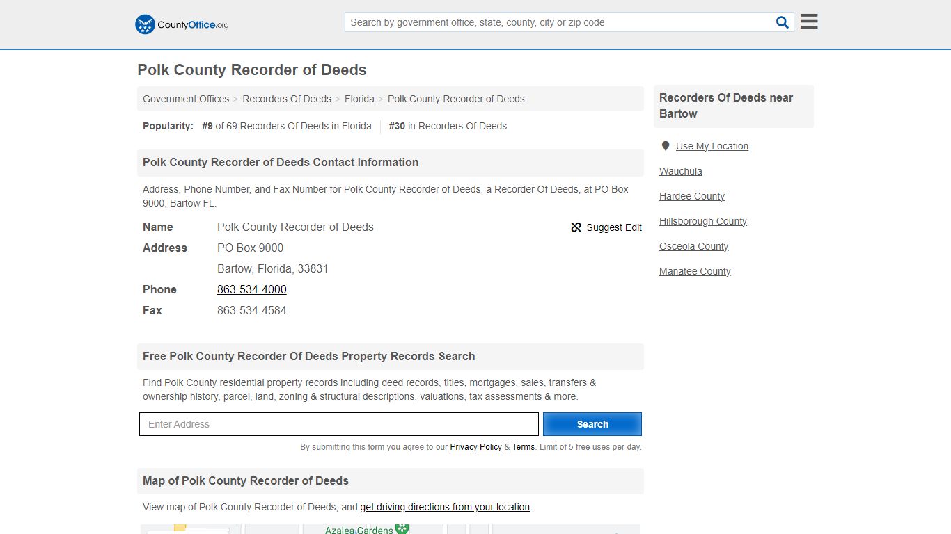 Polk County Recorder of Deeds